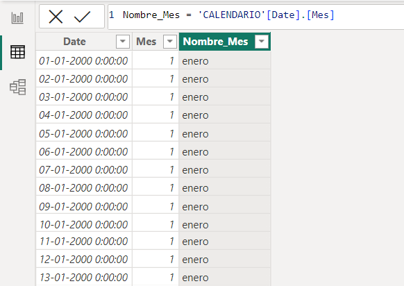 Función DAX: CALENDAR en Power BI