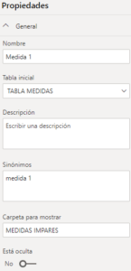 Ordenando métricas DAX. Creación de carpeta y subcarpetas de métricas en tabla dedicada.